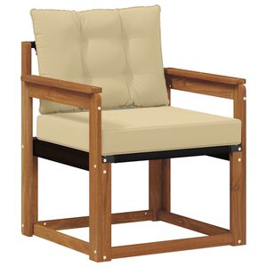 vidaXL &Otilde;uesohva Tugev acacia puit ja Textilene Neutraalne