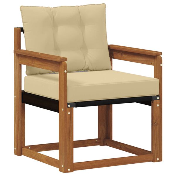 vidaXL &Otilde;uesohva Tugev acacia puit ja Textilene Neutraalne