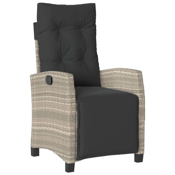 vidaXL 3-osaline bistrookomplekt istmepatjadega, helehall, pol&uuml;rotang