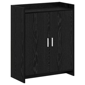 vidaXL Kinga kapp ladustamisega Must tamm 73,5 x 36 x 92 cm Tehispuit