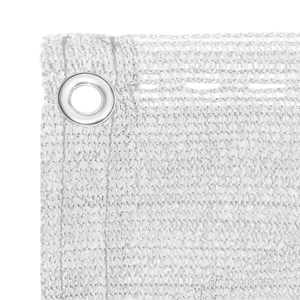 vidaXL rõdusirm, valge, 90 x 500 cm, HDPE