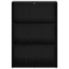 vidaXL Raamatukapp Must tamm 60 x 30 x 76.5 cm Tehispuit