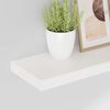 vidaXL seinariiulid, 2 tk, k&otilde;rgl&auml;ikega valge, 60 x 23,5 x 3,8 cm MDF