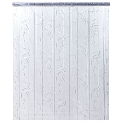 vidaXL aknakile, jäätunud, bambuse muster, 45 x 500 cm, PVC