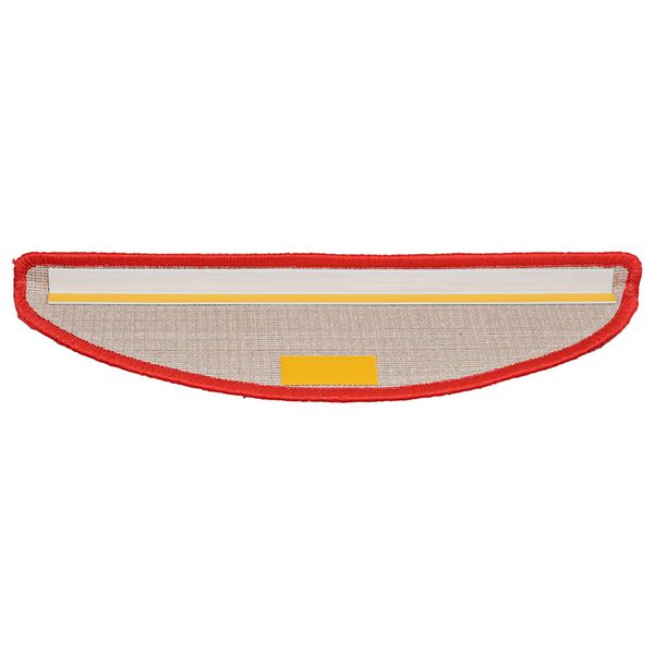 vidaXL trepimatid 30 tk 56 x 17 x 3 cm punased poolringikujulised