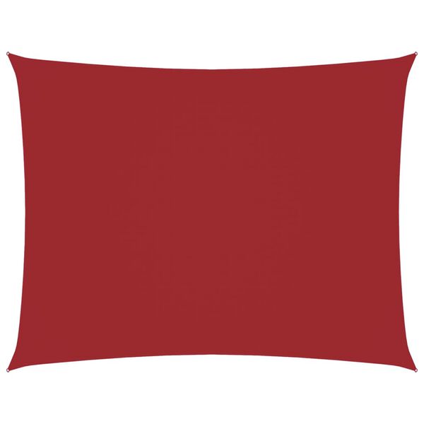 vidaXL oxford-kangast päikesepuri ristkülikukujuline 3,5x4,5 m punane