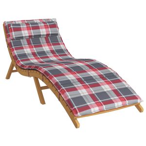 vidaXL P&auml;ikese lounge patja Punane ja hall 178 x 60 x 4 cm