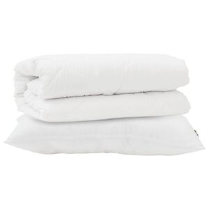 vidaXL Teki komplekt padjaga 2 pcs Valge Mikrofiiber