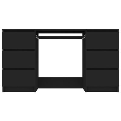 vidaXL kirjutuslaud, must, 140 x 50 x 77 cm tehispuit