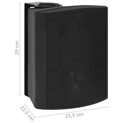 vidaXL seinale kinnitatavad stereokõlarid 2 tk, must, tuppa/õue 120 W