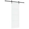 vidaXL Libisev uks ORKDAL Valge ja must 83 x 232 cm Toekas m&auml;nnipuit