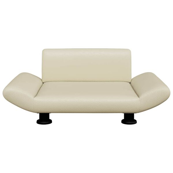 vidaXL koeravoodi, kreemjas , 70 x 45 x 28 cm, kunstnahk