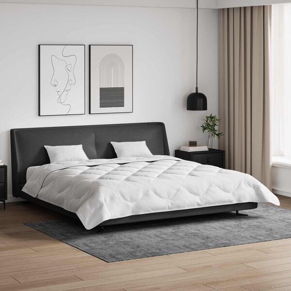 vidaXL Suletekk padjaga 3 pcs Valge Mikrofiiber