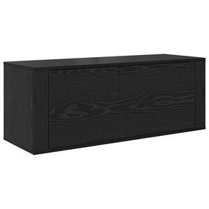 vidaXL Kinga kapp 100 x 35 x 38 cm Tehispuit Must tamm