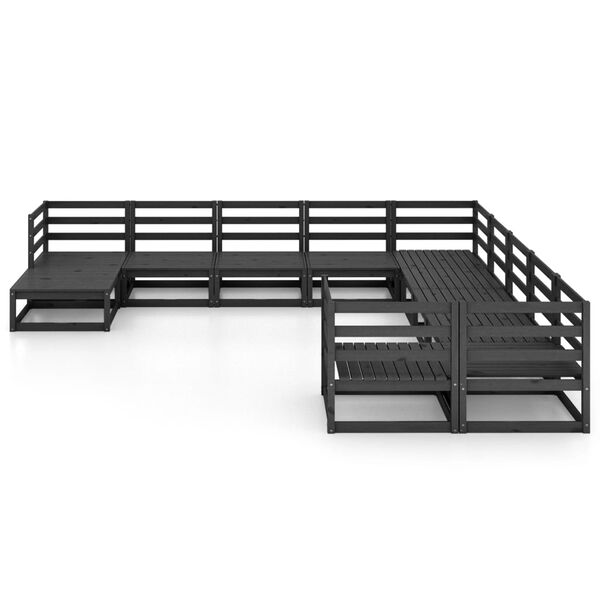 vidaXL 11-osaline aiamööblikomplekt, männipuit