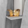 vidaXL K&uuml;ljerega shelf Betoonhall 33 x 32 x 70,5 cm Tehispuit