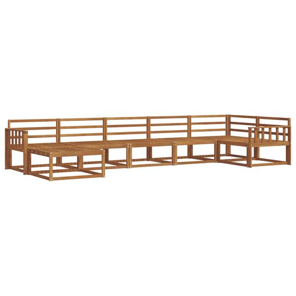 vidaXL V&auml;li diivanikomplekt 7 pcs Neutraalne Tugev akatsiapuu