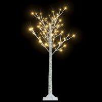 vidaXL jõulupuu 120 LEDi 1,2 m, soe valge paju, tuppa/õue
