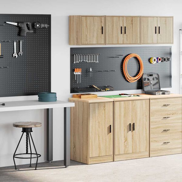 vidaXL garaažikapid 2 tk, Sonoma tamm, tehispuit