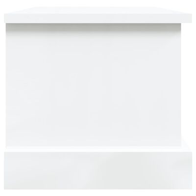 vidaXL hoiukast, kõrgläikega valge, 50 x 30 x 28 cm, tehispuit