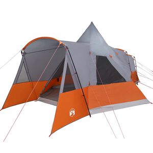vidaXL Teepee Telk 8-Inimesele Hall ja oranž 720 x 465 x 295 cm