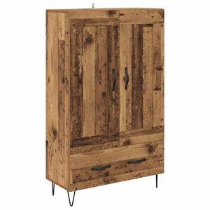 vidaXL K&otilde;rgushein sahtliga Vana puit 69,5 x 31 x 115 cm Tehispuit