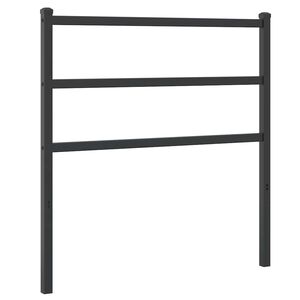 vidaXL metallist vahetatav voodipeats, must, 90 cm