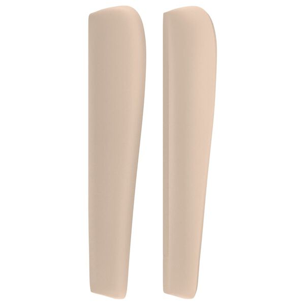 vidaXL voodipeats servadega, Cappuccino, 183x23x118/128 cm, kunstnahk