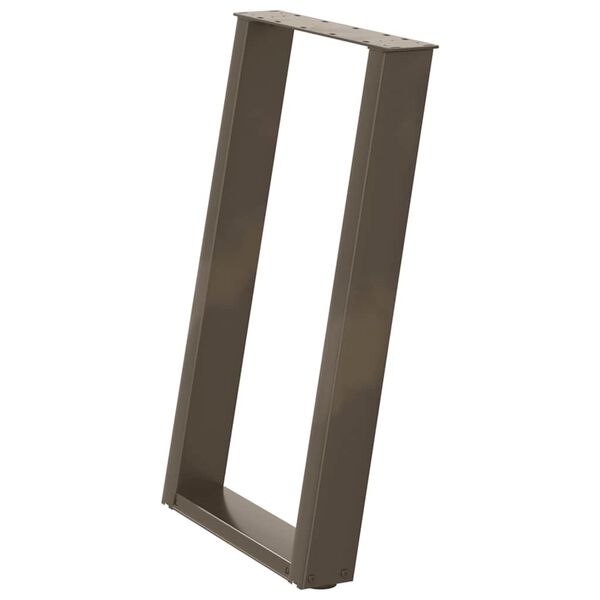 vidaXL s&ouml;&ouml;gilaua jalad U-kujulised 2 tk, naturaalne teras, 60 x (72&ndash;73) cm, teras