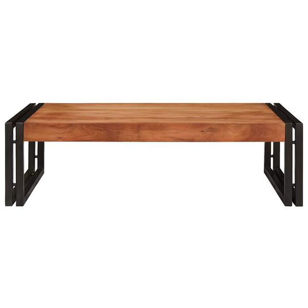 vidaXL Vannitoa riiul riiuliga Pruun 80 x 50 x 23 cm Tugev akatsiapuu