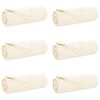 vidaXL Viskab tekid 6 pcs cream 210 x 140 cm Fliis