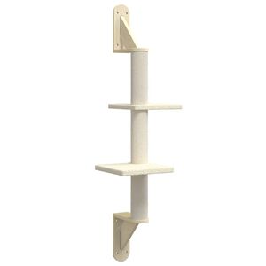 vidaXL seinale kinnitatav kassi kraapimispost, kreemjas, 108 cm