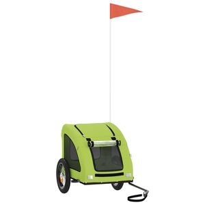 vidaXL lemmiklooma ratta j&auml;relk&auml;ru, roheline, kangas/raud