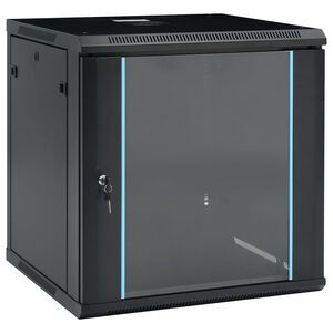 vidaXL 12U seinale paigaldatav v&otilde;rgukapp 19" IP20 600 x 600 x 640 mm