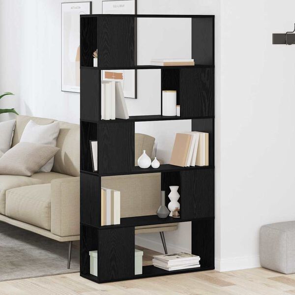 vidaXL Telerikapi komplekt Must 80 x 24 x 156 cm Tehispuit