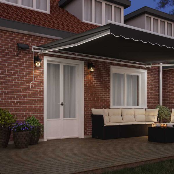 vidaXL Varikatus koos Valge 4,5 × 3 m Metall