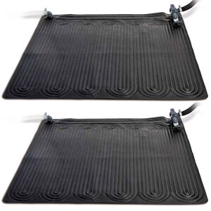 Intex p&auml;ikesepatareiga k&uuml;ttematid 2 tk, PVC 1,2 x 1,2 m, must, 28685