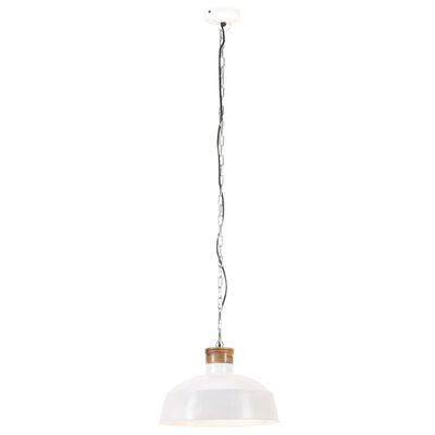 vidaXL tööstuslik laelamp 42 cm, valge E27