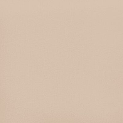 vidaXL voodipeats servadega, cappuccino, 183x16x78/88 cm, kunstnahk
