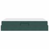 vidaXL Voodi hoiukohaga ja madratsiga Tume rohelise 120 x 200 cm Samet