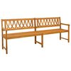 vidaXL V&auml;libank Naturaalne 220 x 55,5 x 90 cm Tugev akatsiapuu
