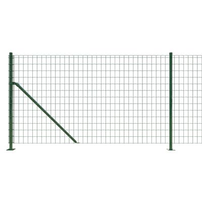 vidaXL traataed äärikuga, roheline, 0,8 x 10 m