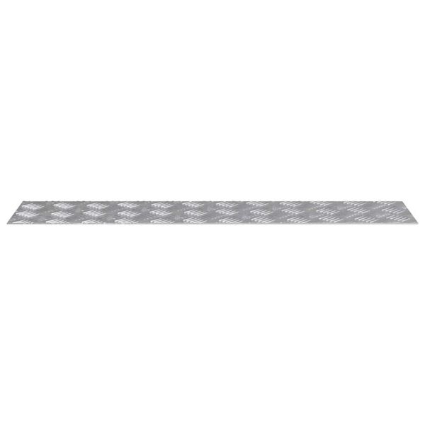 vidaXL Astme katte Ristkülik 2 pcs Hõbedane 90 x 20 cm Alumiinium
