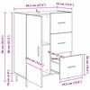 vidaXL K&otilde;ide sahtliga Must tamm 69,5 x 34 x 90 cm