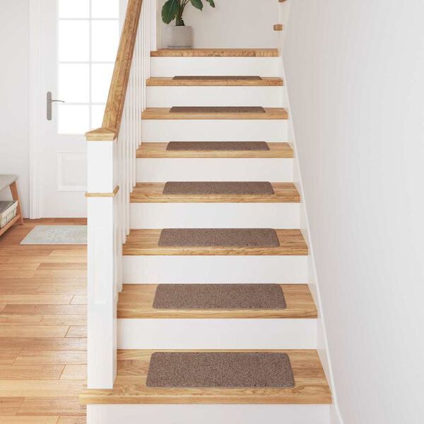 vidaXL Libisemisvastased trepimatid 15 pcs Pruun 60 x 25 cm PP