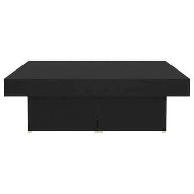 vidaXL kohvilaud, must, 90x90x28 cm puitlaastplaat