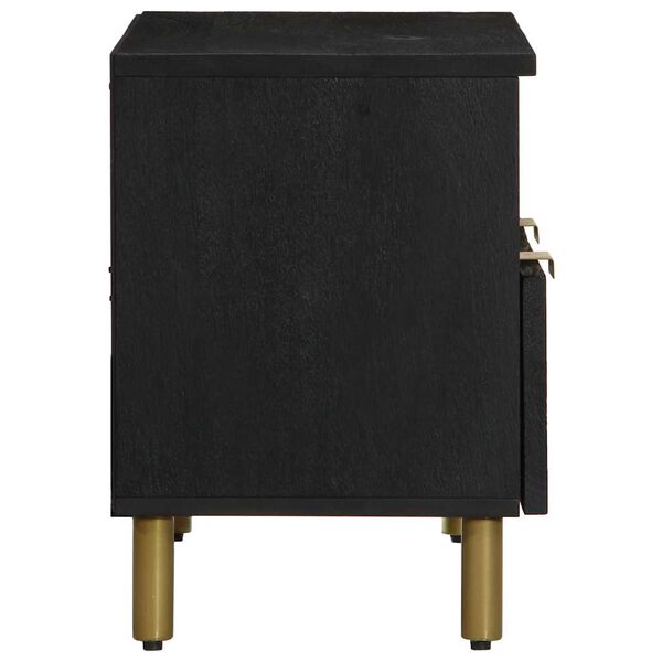 vidaXL telerikapp, must, 70x33x46 cm, tehispuit