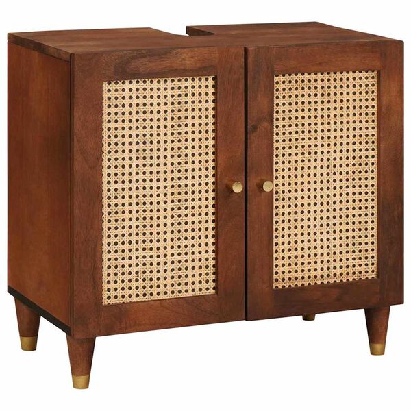 vidaXL Valamukapp riiuliga uksega Pruun 62 x 33 x 58 cm Tehispuit