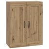 vidaXL Seinekapp Artisan tamm 69,5 x 34 x 90 cm Tehispuit