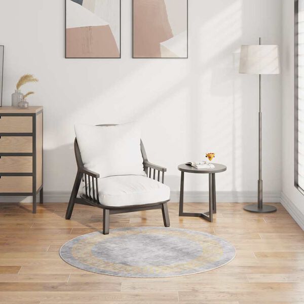 vidaXL vaip, pestav, &phi;120 cm, hall